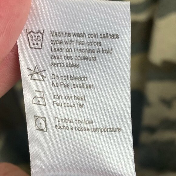 Chaser Green Camo Long Sleeve Sweatshirt Size XS Camouflage Open Back Sweater - Picture 7 of 9